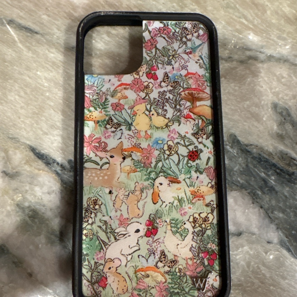 Wildflowers Pastel Animal Garden Phone Case - Picture 2 of 6